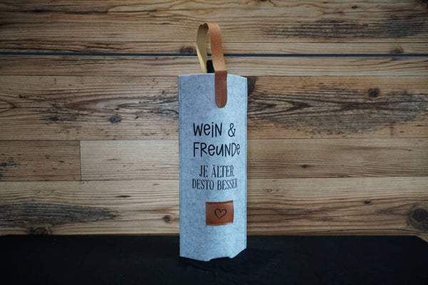 Geschenktasche Wein "Wein und Freunde"