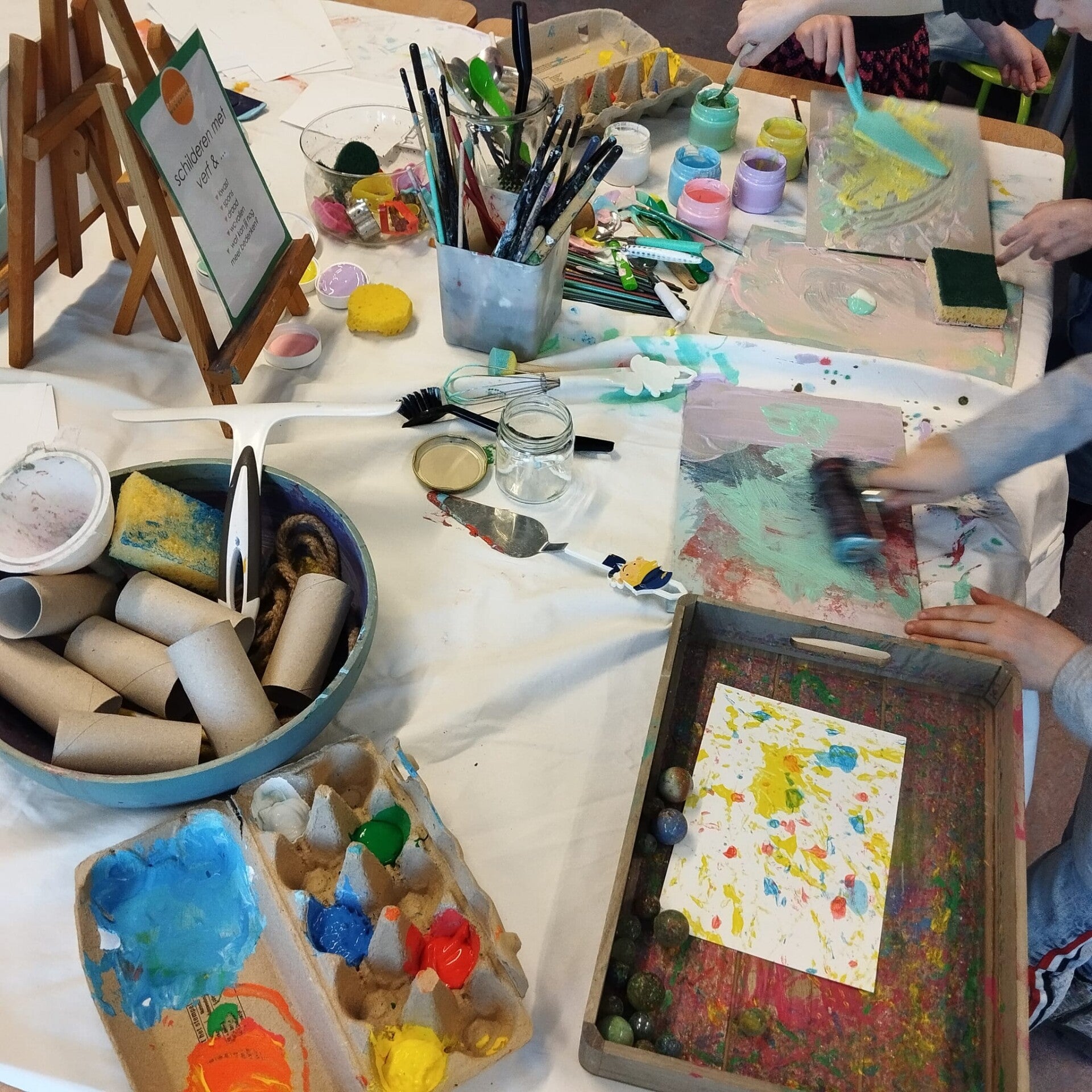 Creatieve workshop Friesland workshop Wommels creatieve teamworkshop vrijgezellenfeest workshop vriendinnen workshop Friesland kinderworkshop event creatieve workshop teamdag kunst workshop Friesland