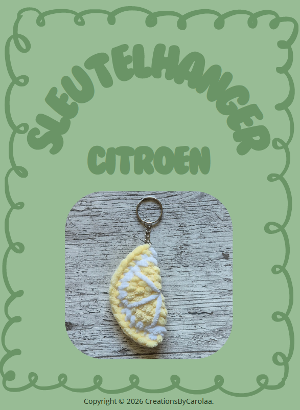 Haak Patroon - Sleutelhanger Citroen