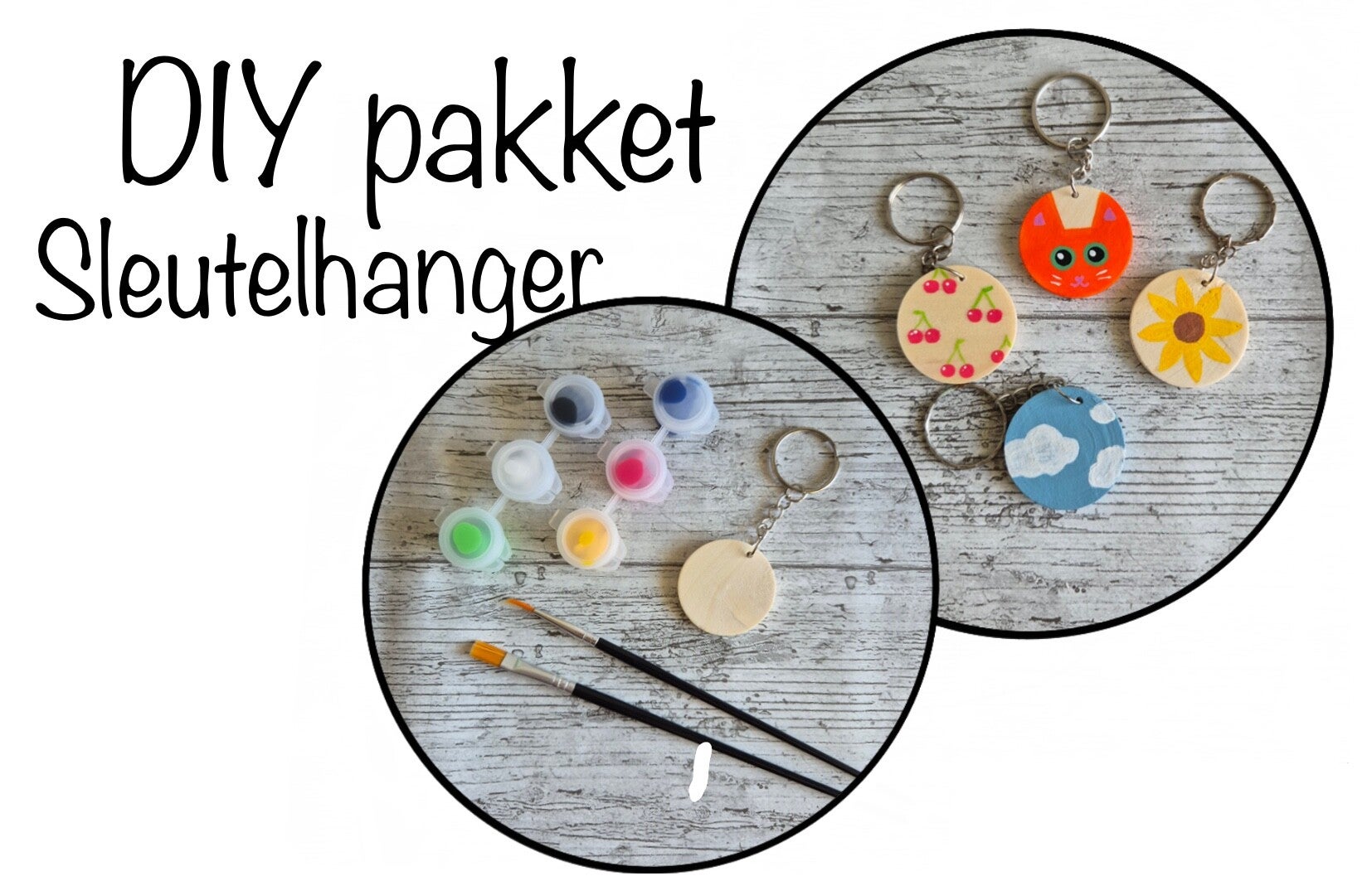 DIY Pakket - Sleutelhanger Schilderen