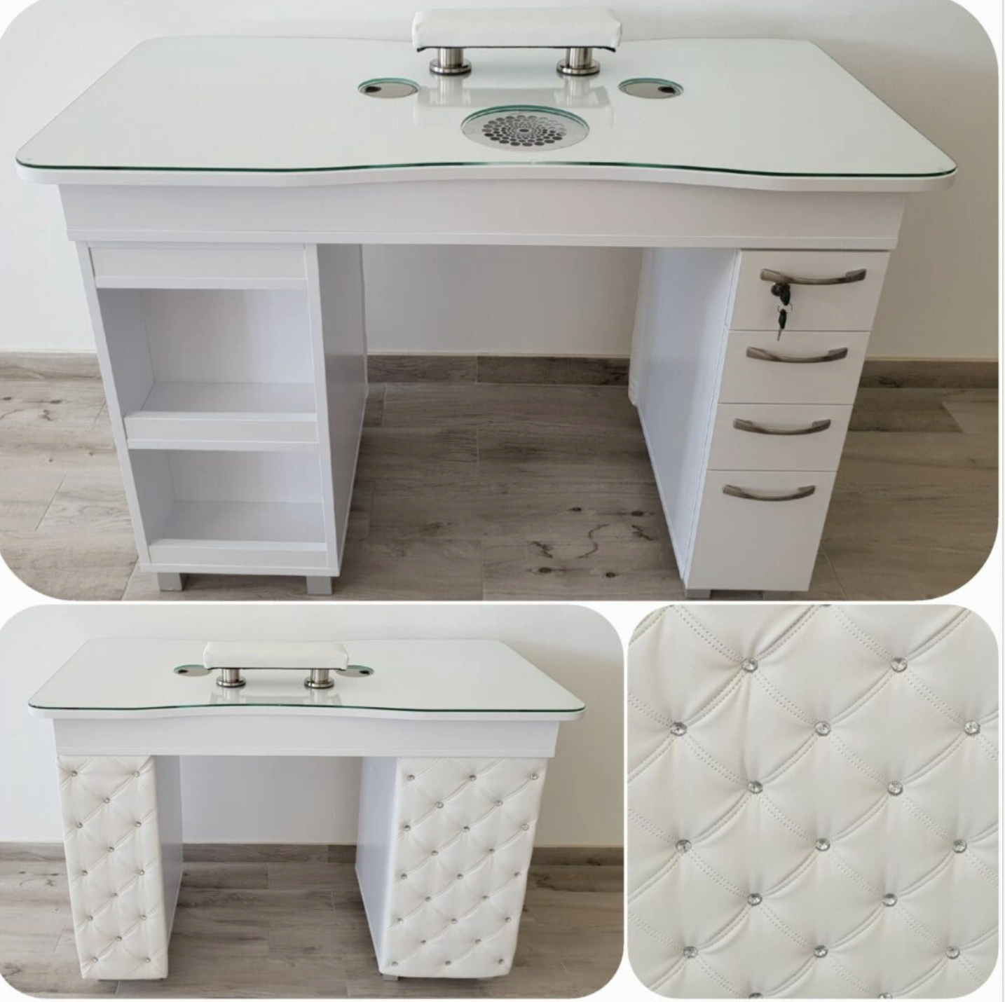 LS Beauty Slim Luxury nageltafel met ladeblok
