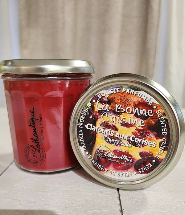 LOTHANTIQUE- La Bonne cuisine- Bougie parfumée-Clafoutis aux cerises  220g-Amour&Cannelle