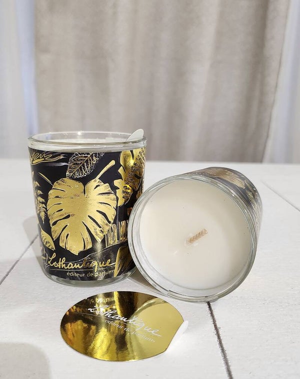 LOTHANTIQUE Jungle dorée-Bougie parfumée  75g-Amour&Cannelle