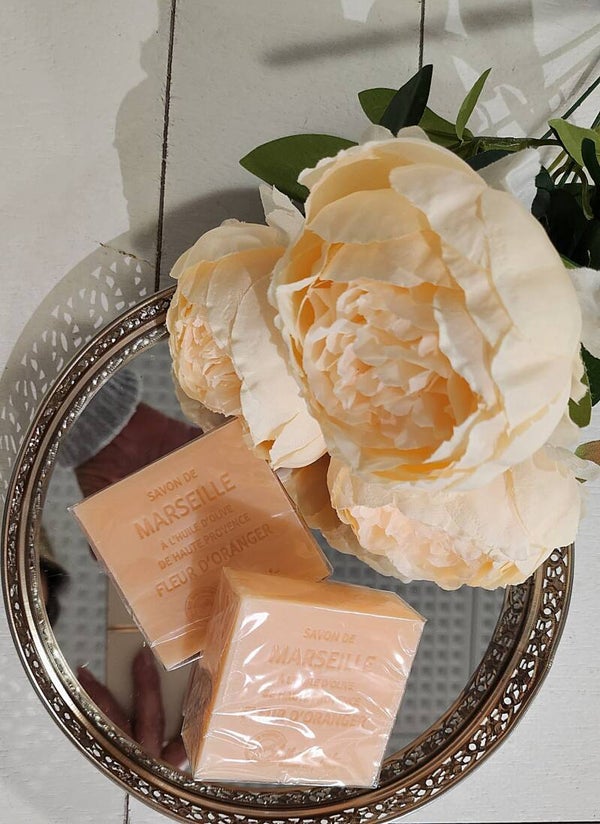 LOTHANTIQUE- Savon De Marseilles- Fleur d'oranger.  100g-Amour&Cannelle