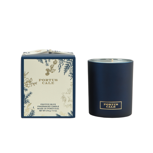 Portus Cale Festive Blue – Bougie Parfumée | 210 g