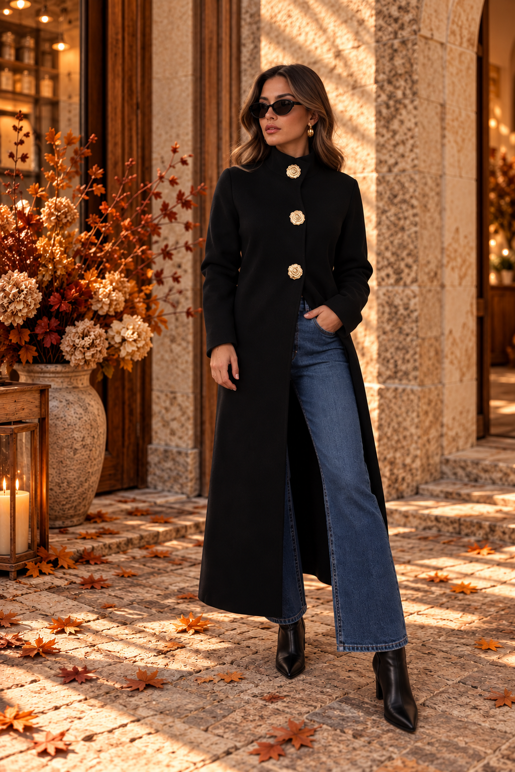 Gilet long Vendôme – Noir