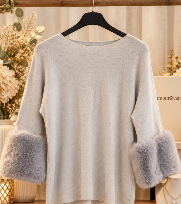 Pull couleur gris claire - TU