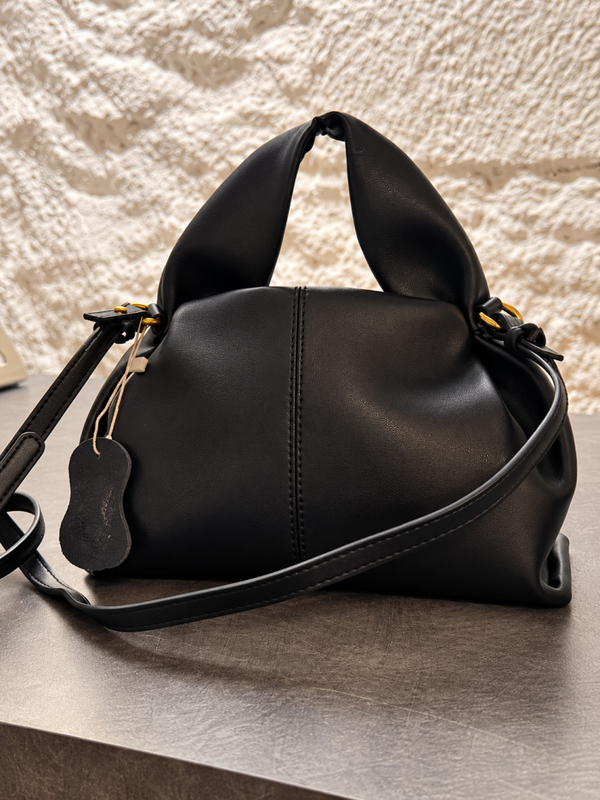 Petit Sac noir en cuir italien