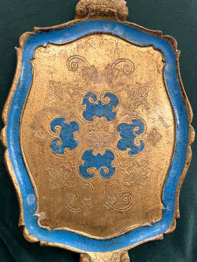 Italianate florentine style paper machè tray