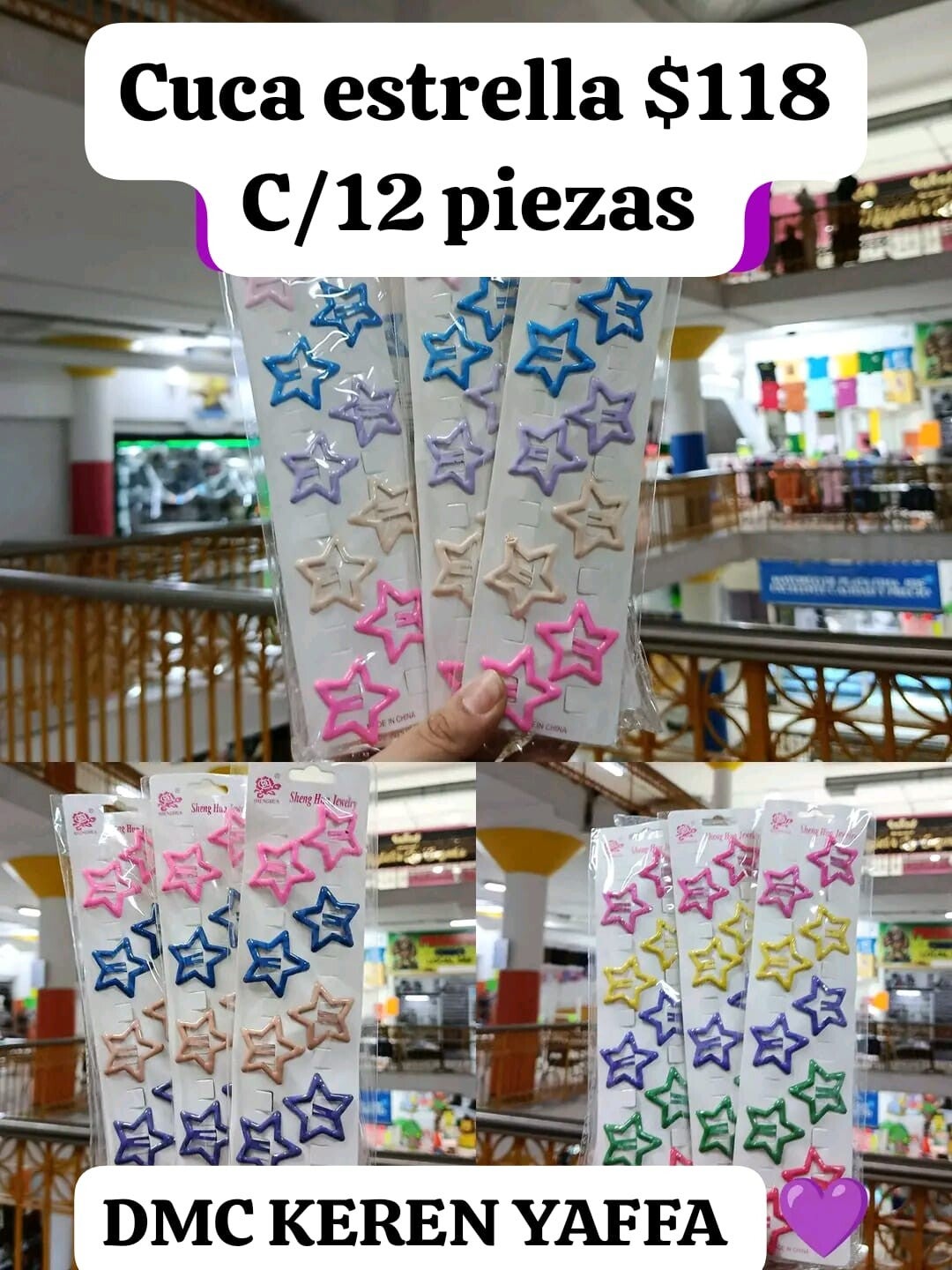 12PZ DE CUCAS DE ESTRELLAS