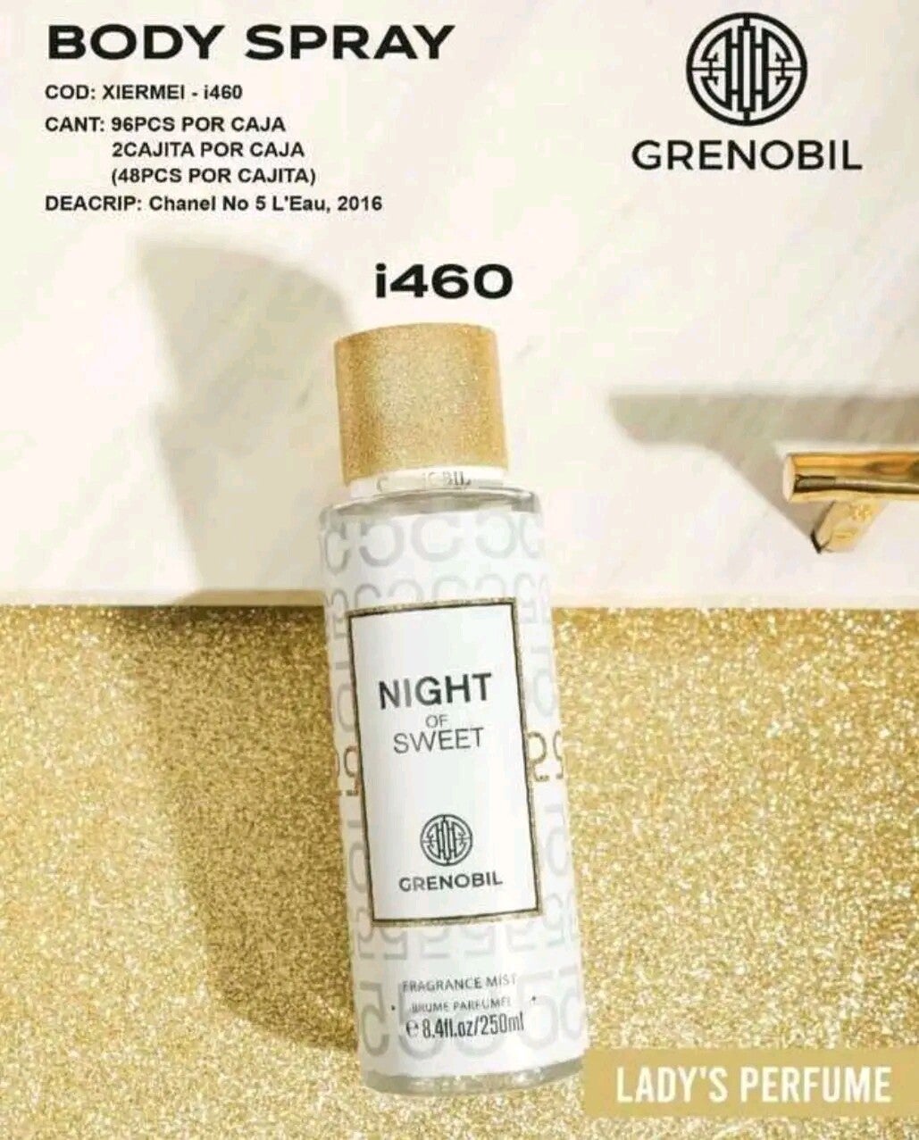 BODY NIGH 250 ML DAMA