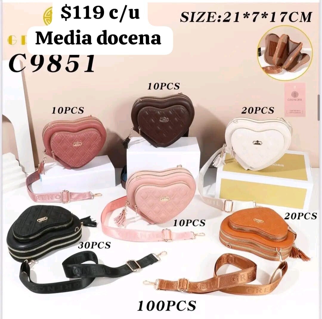 BOLSO DE DAMA DE CORAZON