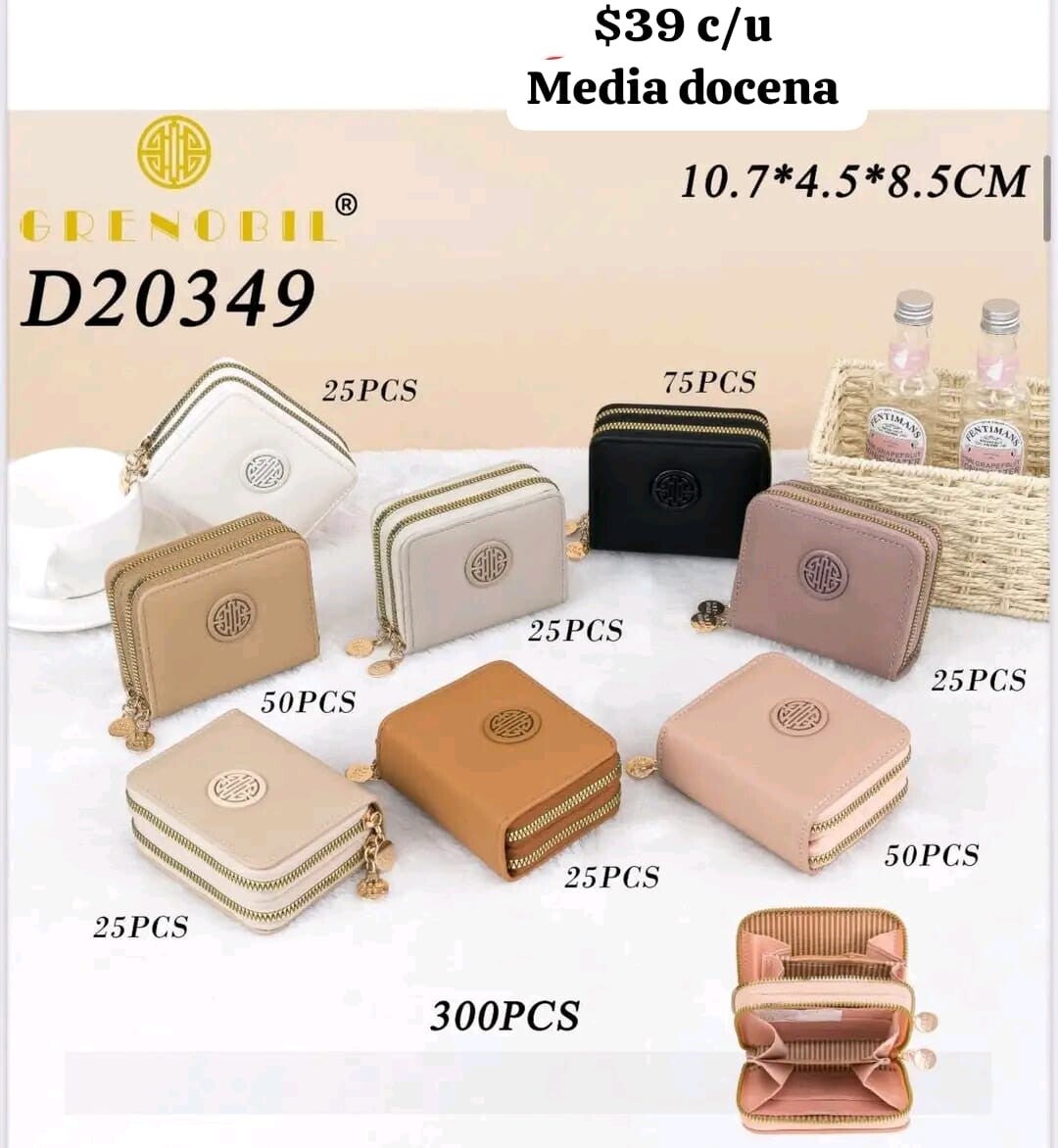 6 PZ MONEDERO DE DAMA