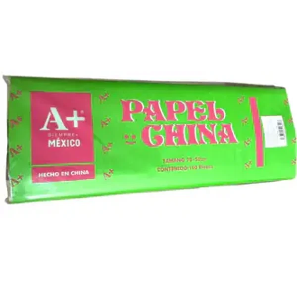 verde limon papel china 100pz