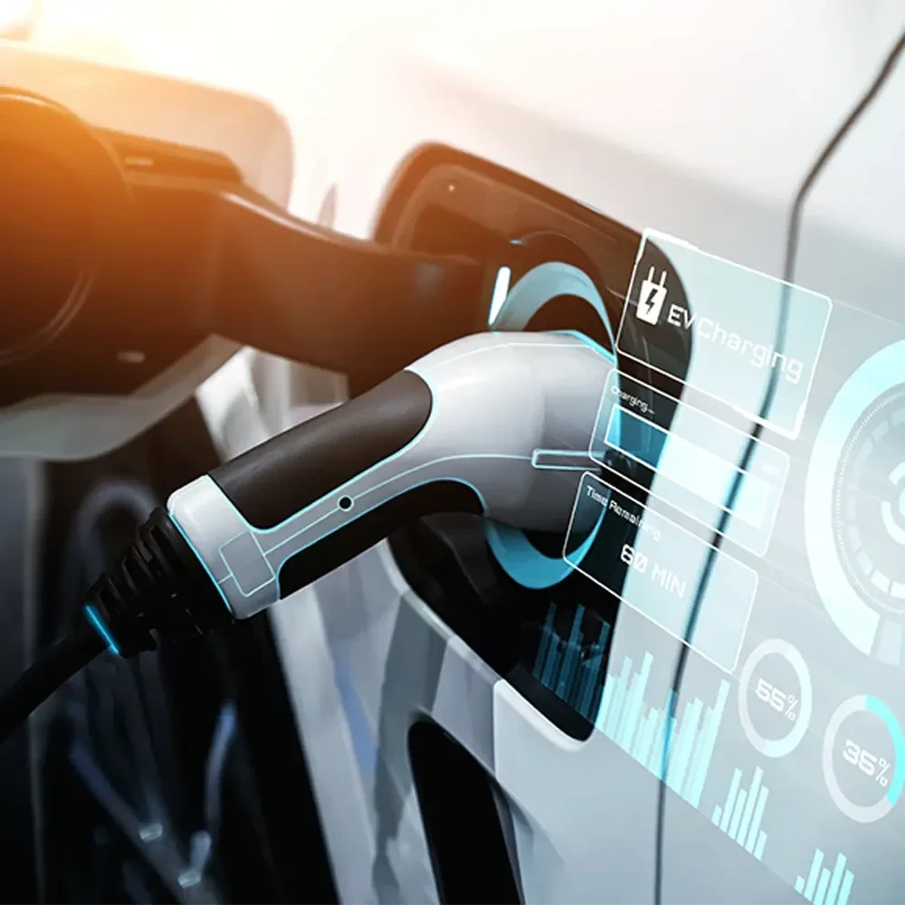 Neodym in Elektrofahrzeugen: starke Permanentmagnete sorgen für effiziente Elektromotoren, hohe Leistung und kompakte Bauweise moderner E-Mobilität.