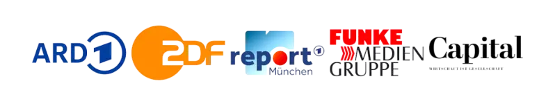 Bekannt aus ARD, ZDF, Capital, Handelsblatt, Funke Medien Gruppe und viele weitere