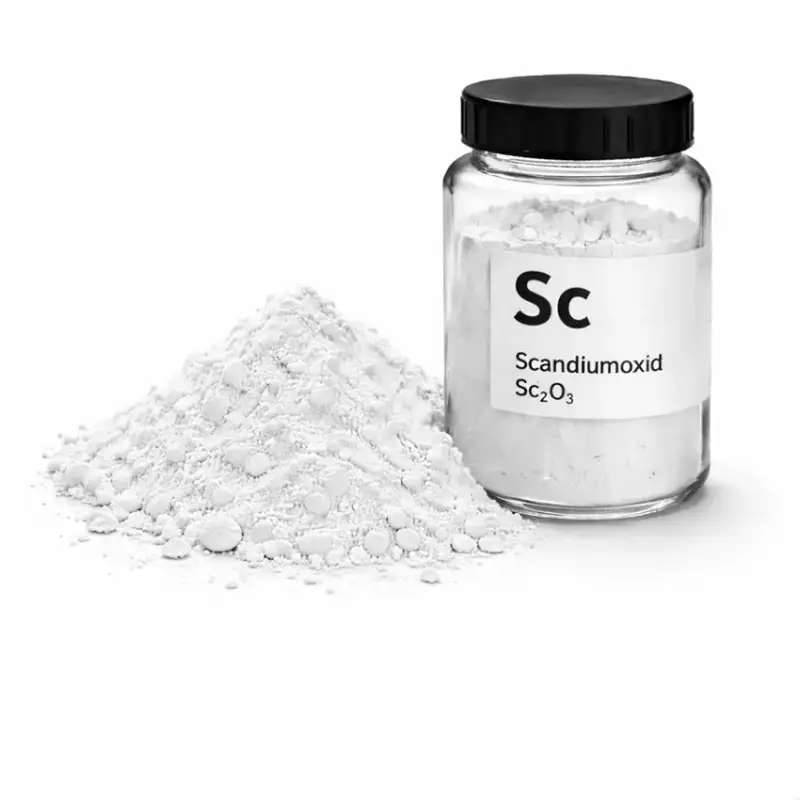 Scandiumoxid Rohstoff für Aluminium-Legierungen und Energie-Technologien – mehr über Anwendungen erfahren.