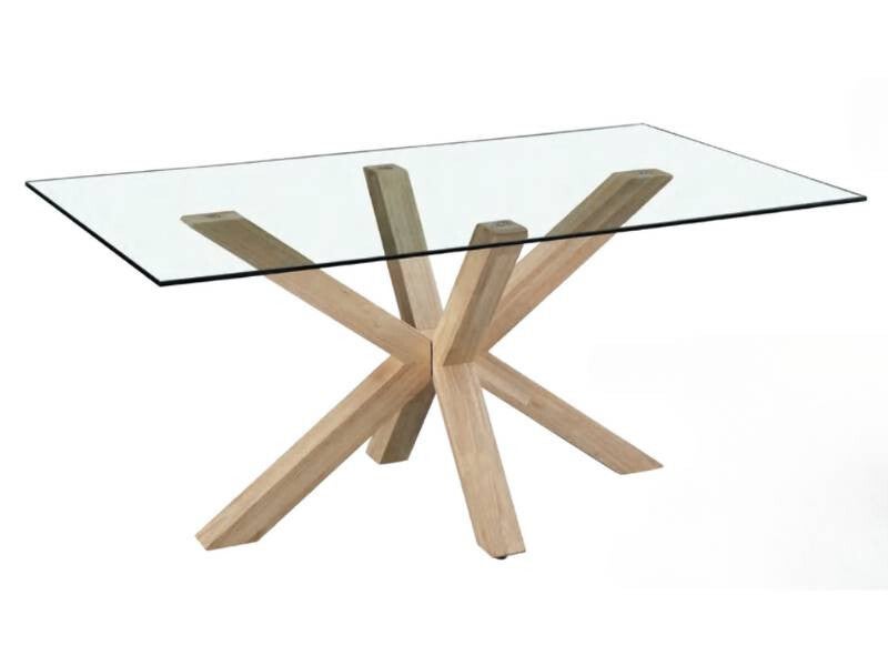 Mesa Comedor · RECTANGULAR CRISTAL TEMPLADO · Ref. DBW-091