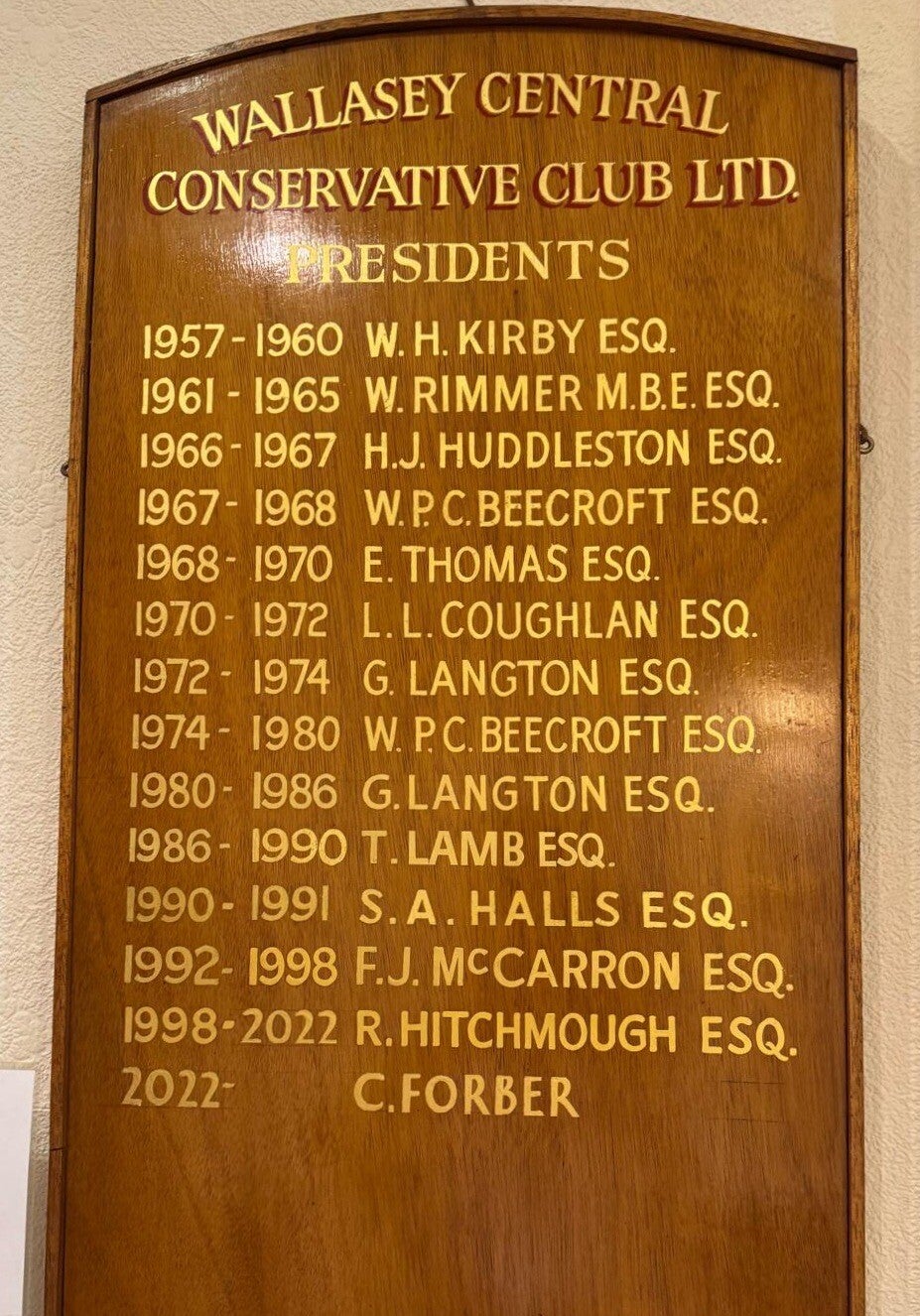 Conservative Club Ramsbottom About Us | wallaseyconsclub
