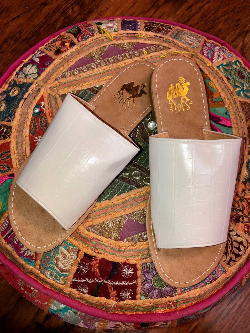The Sahara White Sandals