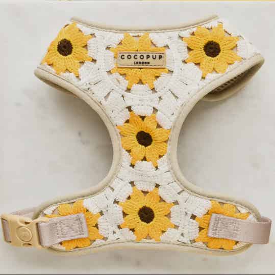 Verstellbarer Nackengurt mit Sonnenblumenmuster