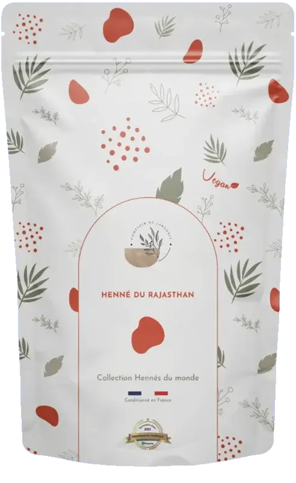 Henné du RAJASTHAN – 200 g ✨ Qualité premium | Testé et certifié en laboratoire