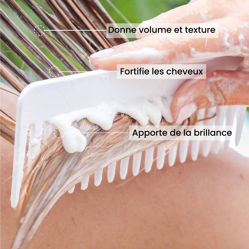 Masque Cheveux 3-en-1 Fortifiant & Démêlant - Romarin BIO - Pulpe de Vie