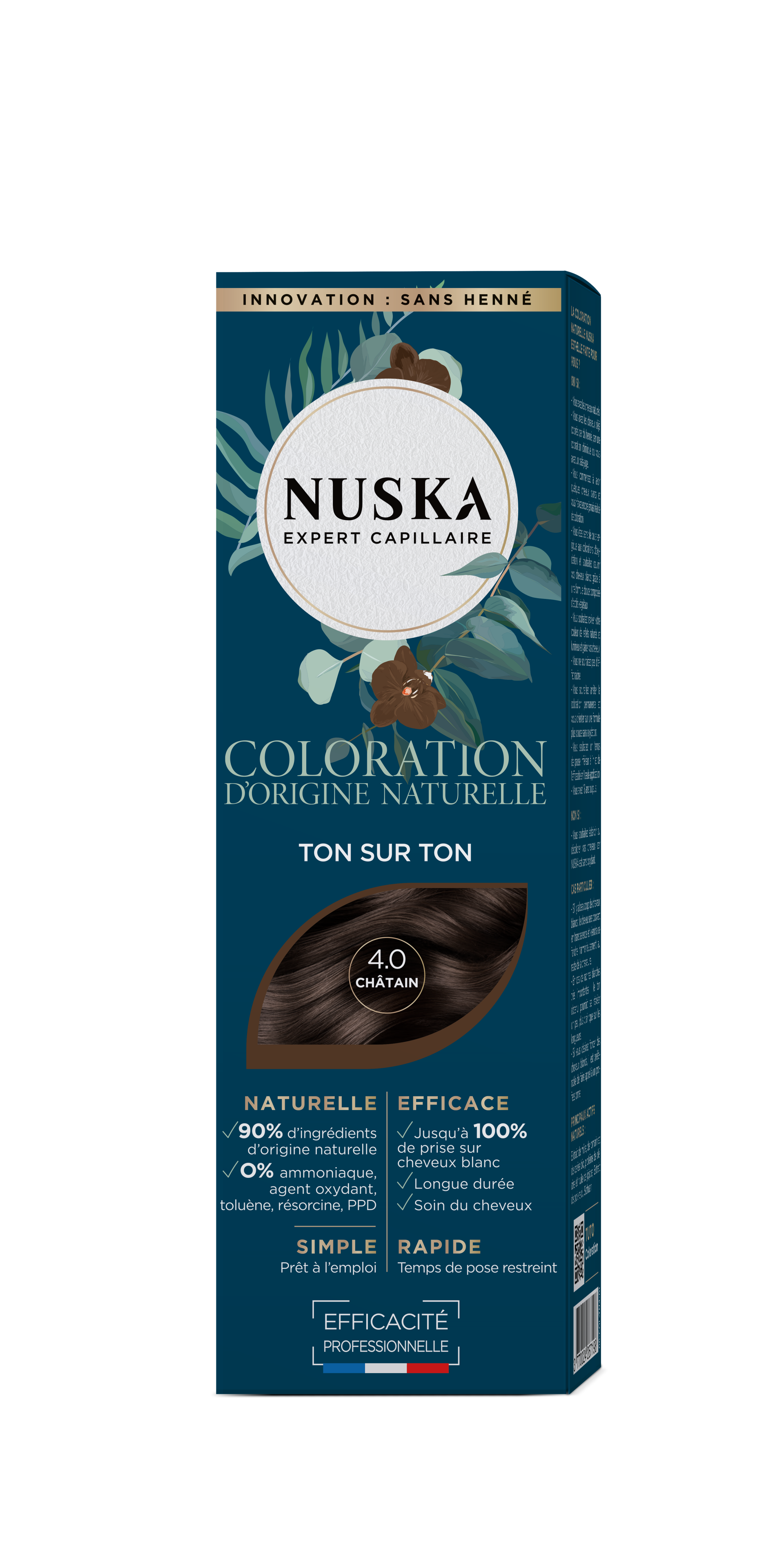 Coloration Naturelle Ton sur Ton - N°4 Châtain - NUSKA