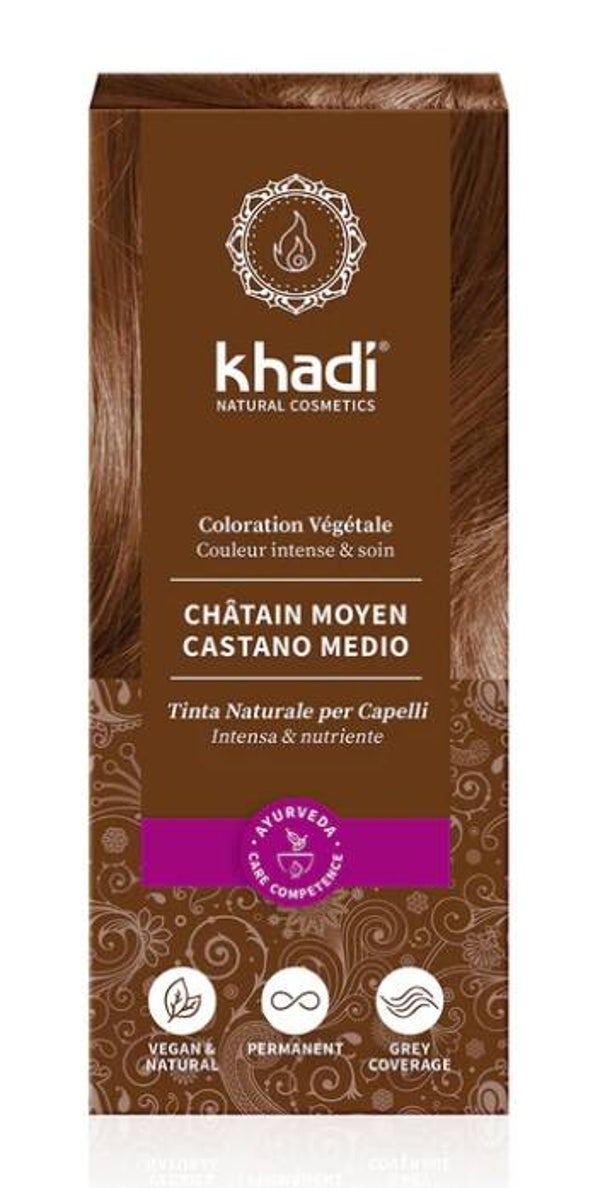 Coloration Végétale Châtain Moyen – Khadi