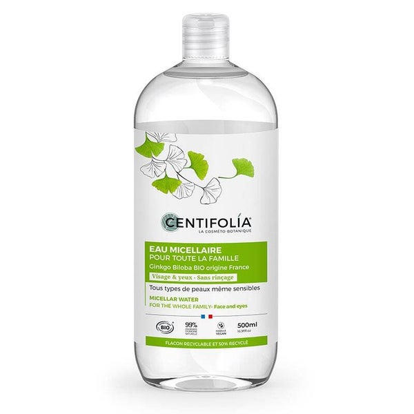 Eau micellaire bio pour toute la famille - 500 ml - Centifolia