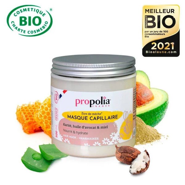 Masque capillaire Bio Karité, Miel & Huile d'avocat