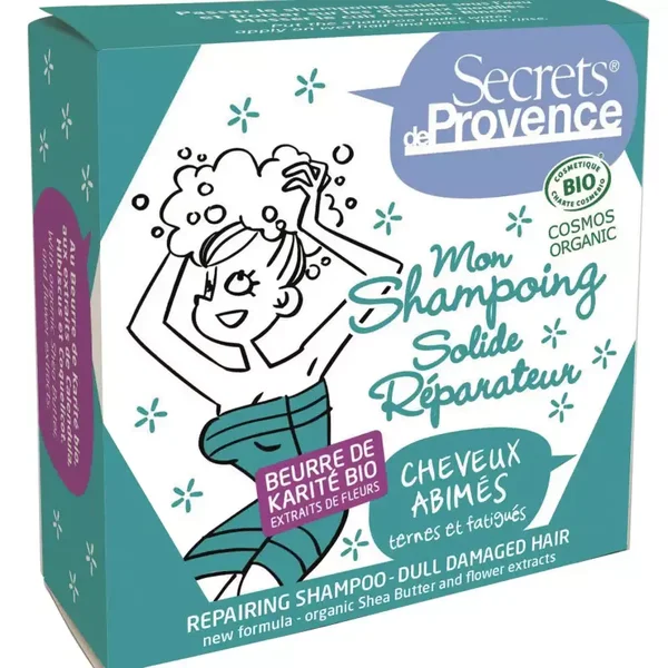 Shampoing solide BIO cheveux Ternes, Abimés & Fatigués