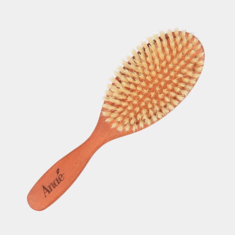 Brosse Plate en Bois de Poirier & Soie Naturelle – Anaé®