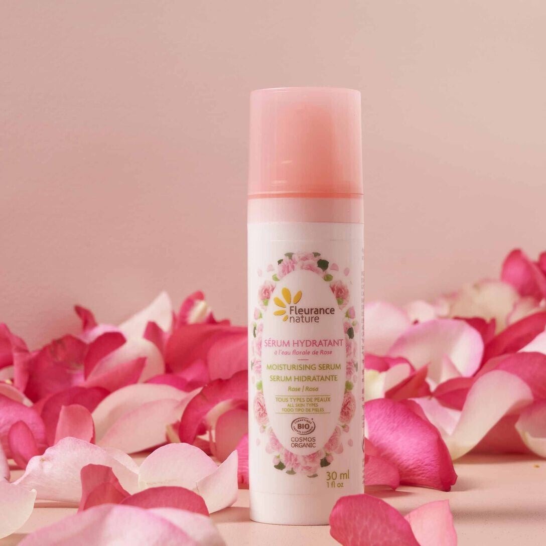 Sérum hydratant BIO à l'eau florale de Rose
