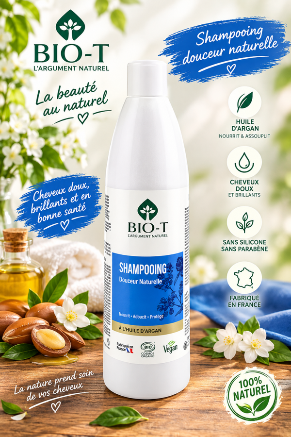 Shampooing Doux Neutre 500ml - Bio-T - Recommandé par les oncologues