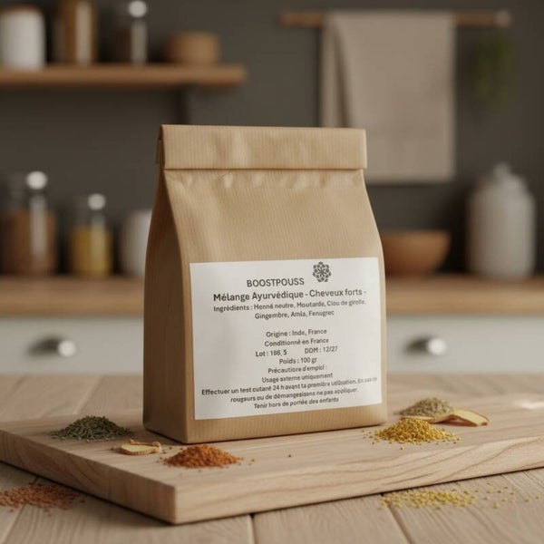 BOOSTPOUSS – Mélange Ayurvédique - Cheveux forts -