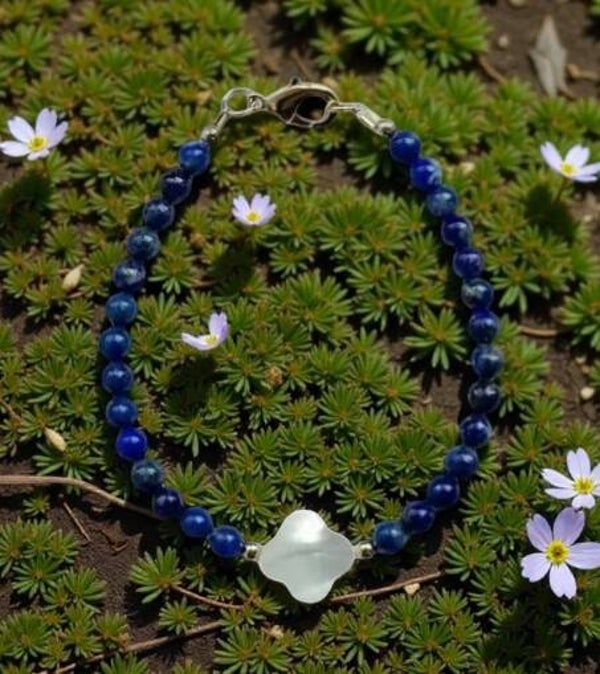 Bracelet Charms Perlé – Lapis-Lazuli Naturel