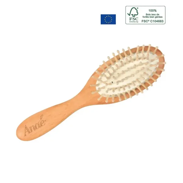 Brosse Cheveux - Bois Et Picots Bois - 18Cm - Anaé