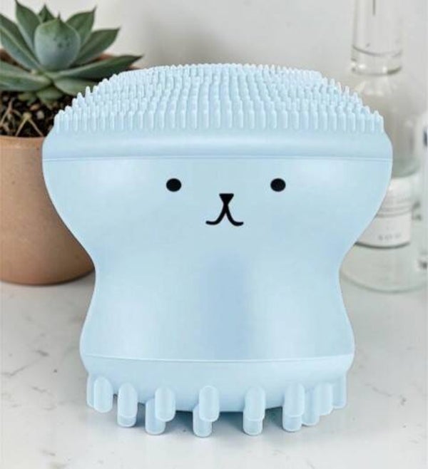 Brosse silicone visage Pieuvre – Nettoyage en profondeur & Massage stimulant