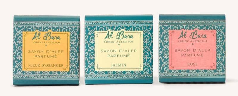 Coffret 3 savons d'Alep parfumés Al Bara