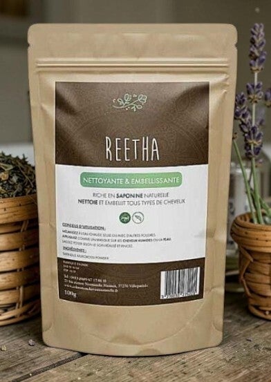 Poudre de Reetha cheveux et peau