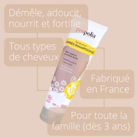 Après-shampoing certifié Bio Miel, Argan & Protéines de blé