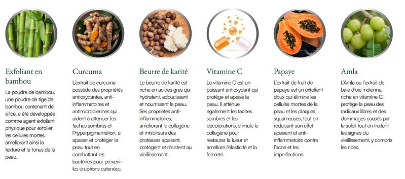 Gommage Eclaircissant - Bambou + Curcuma + Papaye