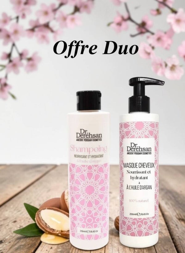 🌿 DUO NOURRISSANT & HYDRATANT À L’HUILE D’ARGAN