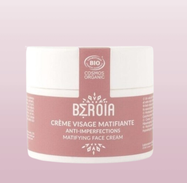 Crème Matifiante Biologique - Peaux à tendances grasses - Béroïa -
