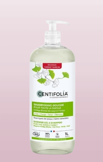 Shampoing Douche 3 en 1 pour toute la famille - Centifolia - 1 L