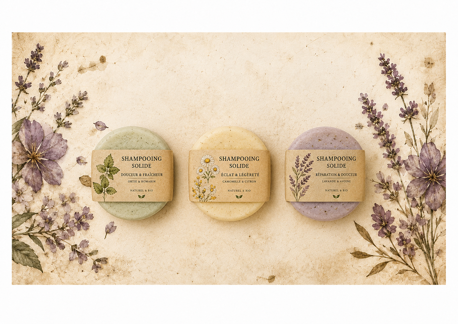 Shampoings solides naturels et bio