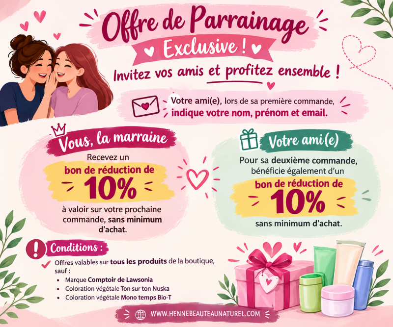 PARRAINAGE Henné Beauté au Naturel