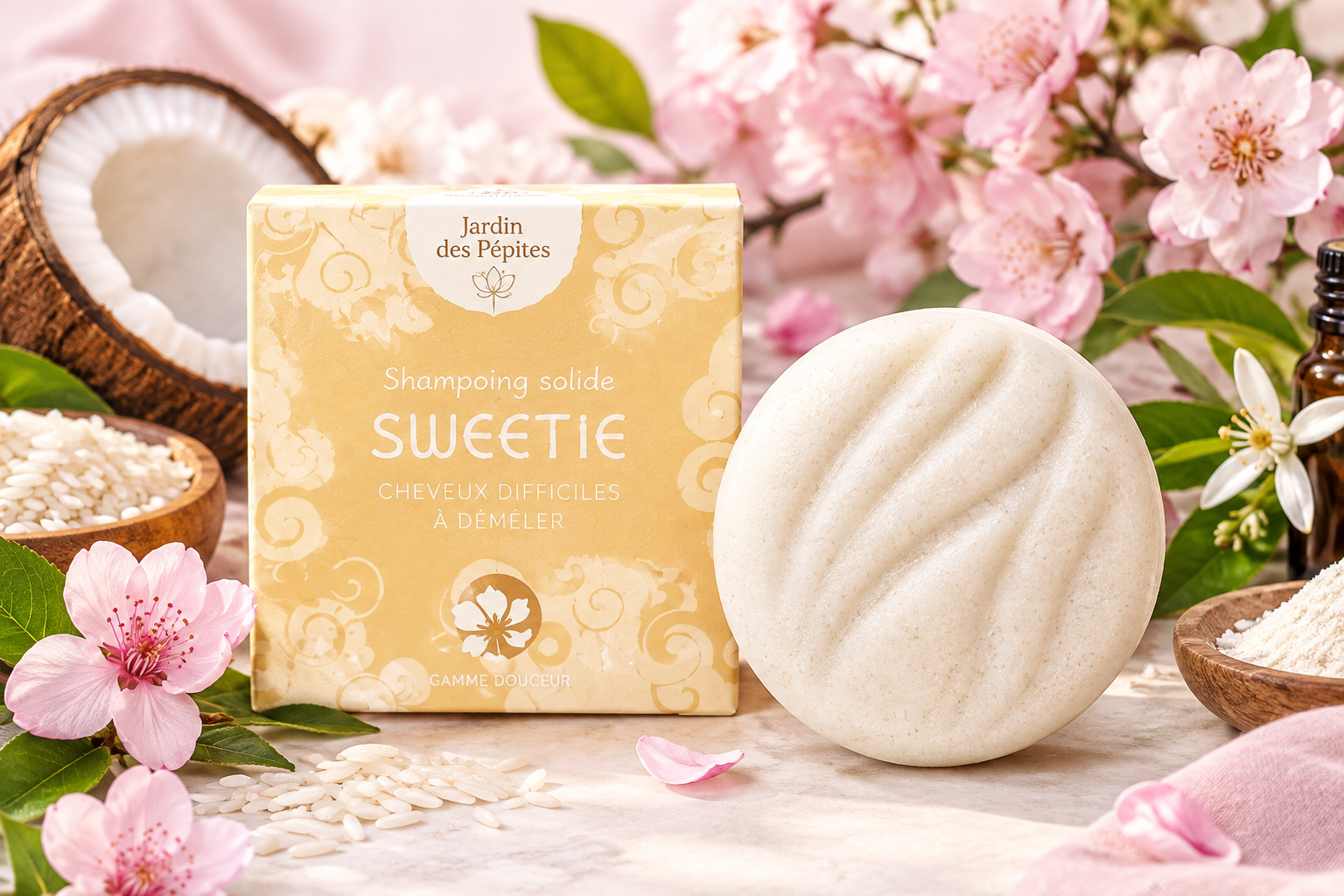SWEETIE – Shampoing Solide – Cheveux Difficiles à Démêler