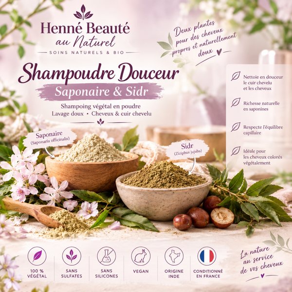 Shampoudre Douceur – Saponaire & Sidr